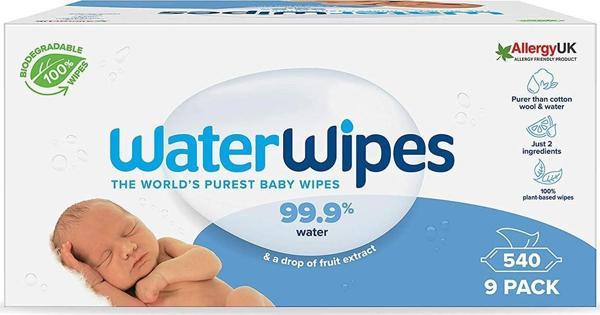 WaterWipes BIO Islak Mendil 9 x 60 Yaprak - Image 1