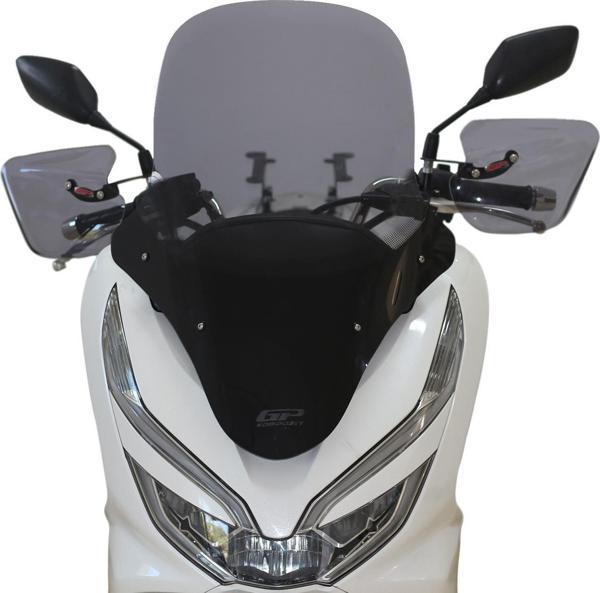 GP Kompozit Honda PCX 125 2018-2020 Uyumlu Ön Tur Camı Füme - Image 1