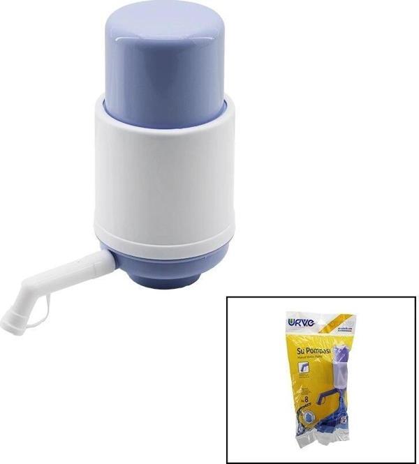 Küçük - Düz   Manuel  Damacana Su Pompası  Poşetli Ambalaj   Damlama Önleyici Kapak - Image 1