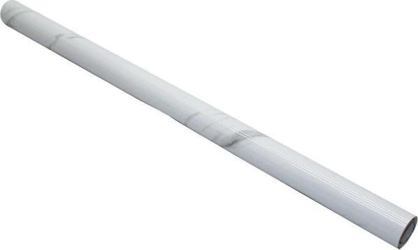 60cm - Beyaz Mermer Tezgah Üstü Yapışkanlı Alüminyum Folyo Sticker - Image 1