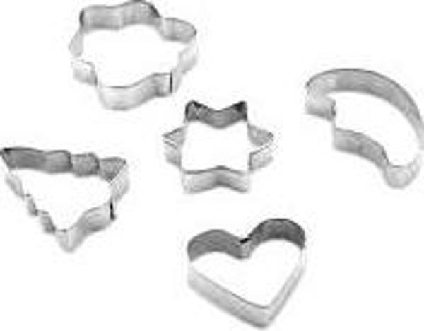 5 Parça  Metal Bisküvi Kurabiye Kalıp - Image 1