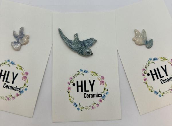 Mavi Kuşlar Seramik Charm Seti - Image 1