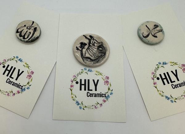 Allah - Derviş - Muhammed Seramik Charm Seti - Image 1
