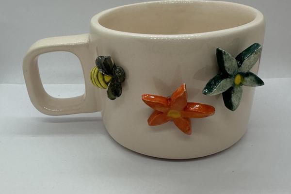 SERAMİK MIKNATIS 3LÜ CHARMLI ÇİÇEK VE ARI  - Image 1