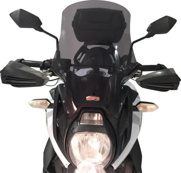 GP Kompozit Kawasaki Versys 650 2010-2014 Uyumlu Ön Cam Füme - Image 1