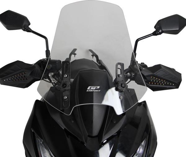 GP Kompozit Kawasaki Versys 650 2015-2018 Uyumlu Ön Cam Şeffaf - Image 1