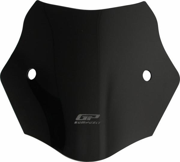 GP Kompozit Mondial 125 Drift L 2011-2023 Uyumlu Kısa Ön Cam Siyah - Image 1