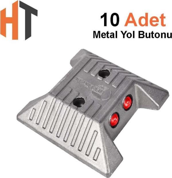 Hayat Trafik Metal Cam Kedi Gözü Yol Butonu Seti 12 X 12 X 2,8 Cm - Image 1