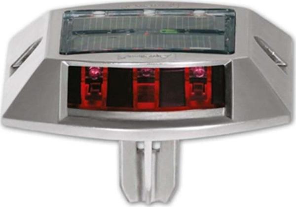 Hayat Trafik Güneş Enerjili Yol Butonu Kırmızı, Solar Çakar Buton - Image 1