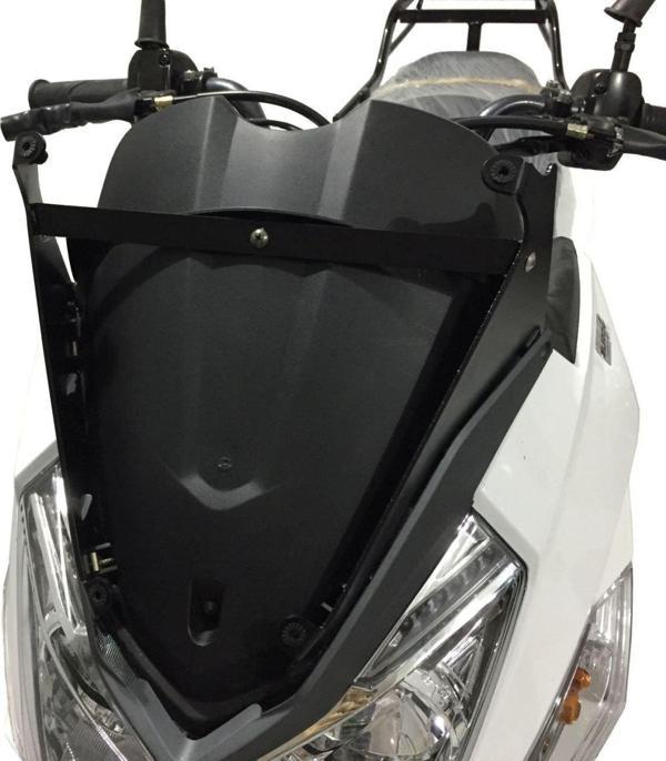 GP Kompozit SYM Jet 14 2017-2023 Uyumlu Baskılı Ön Cam Füme - Image 1