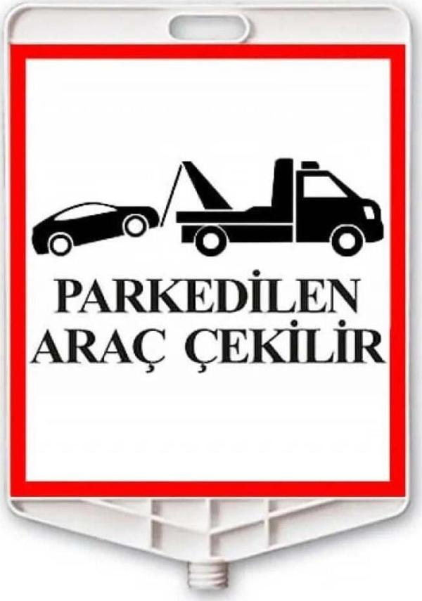 Hayat Trafik Araç Çekilir Dikdörtgen Levha Çift Taraflı Baskı - Image 1