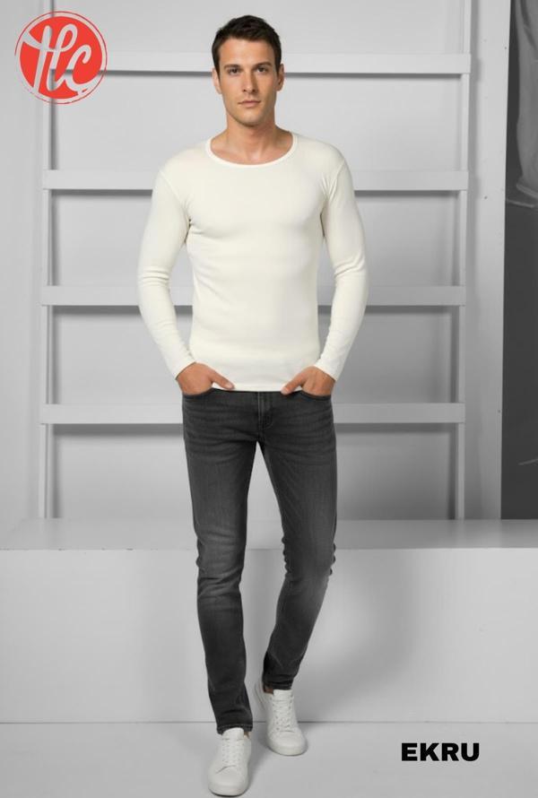 Goldenbay 2518 Erkek O Yaka Uzun Kollu Üst Termal Sıcak Tutan İçlik - Image 1