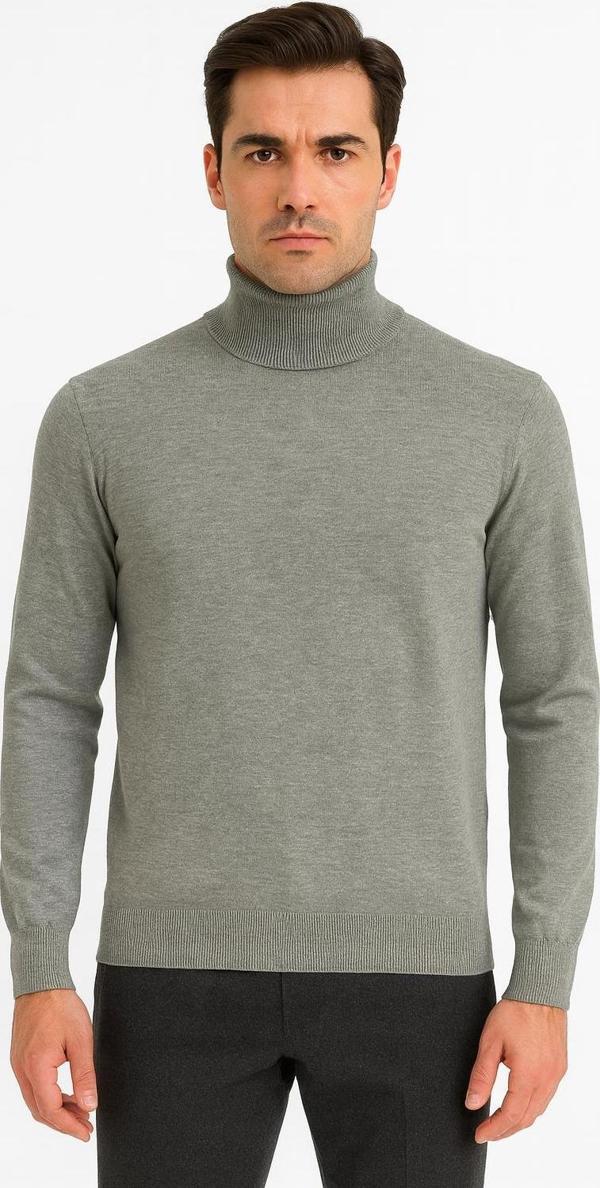 Huffa Erkek Slim Fit Boğazlı Erkek Triko-7430 - Image 1