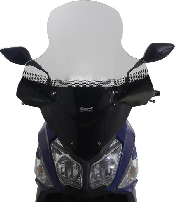 GP Kompozit SYM Jet 14 2017-2023 Uyumlu Elcikli Baskılı Ön Cam Şeffaf - Image 1