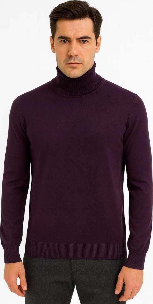 Huffa Erkek Slim Fit Boğazlı Erkek Triko-7430 - Image 1