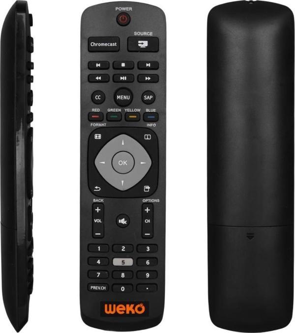 Philips CH-1764 Chromecast Source Tuşlu Lcd Led Tv Kumanda - Image 1