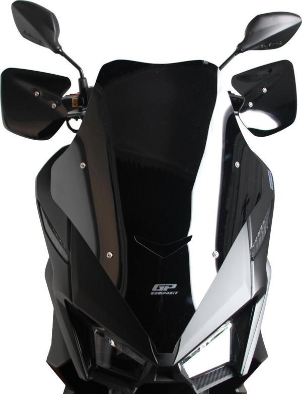 GP Kompozit SYM Jet X 125 2022-2023 Uyumlu Kısa Ön Cam Siyah - Image 1