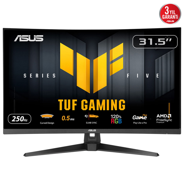 ASUS TUF GAMING VG32VQM5B 31,5" 0,5ms, 250Hz, FullHD Curved, DP, 2xHDMI, VA Panel, 1500R, Display Widget Center, GA - Image 1