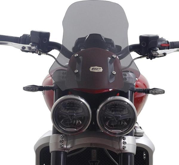 GP Kompozit Triumph Rocket 3 R / GT 2010-2023 Uyumlu Ön Cam Füme - Image 1