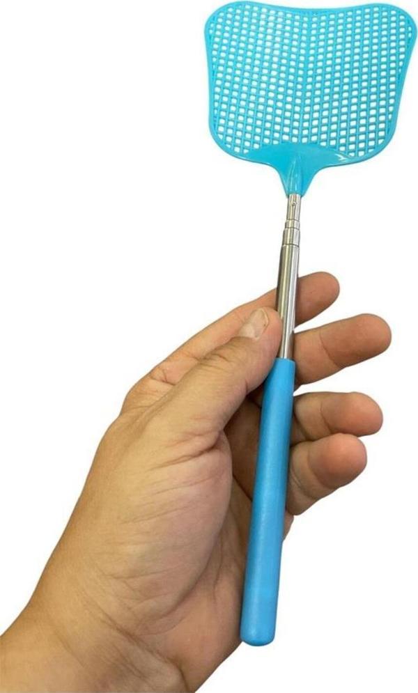 Teleskopik Sineklik Aparatı Açılır Kapanır Uzayabilen Sinek Avcısı Sinek Kovucu Sinek Raketi Şaplak - Image 1