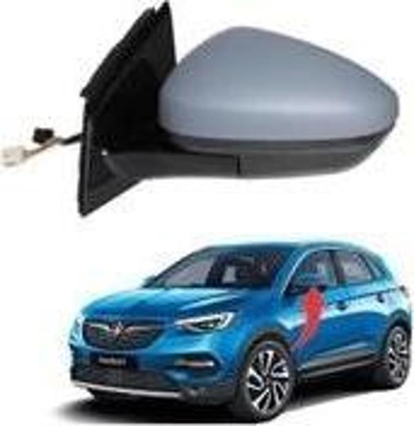 Opel Grandland 2017 Sonrası Elektrikli Katlanır Ayna Isıtmalı Astarlı Alt Aydınlatmalı BLIS Hafızalı - Image 1