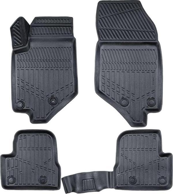 Citroen C4 HB 2021-2025 için Havuzlu Paspas, Yüksek Kenarlı, Esnek, Araca Özel, Kokusuz, Oto Paspas - Image 1