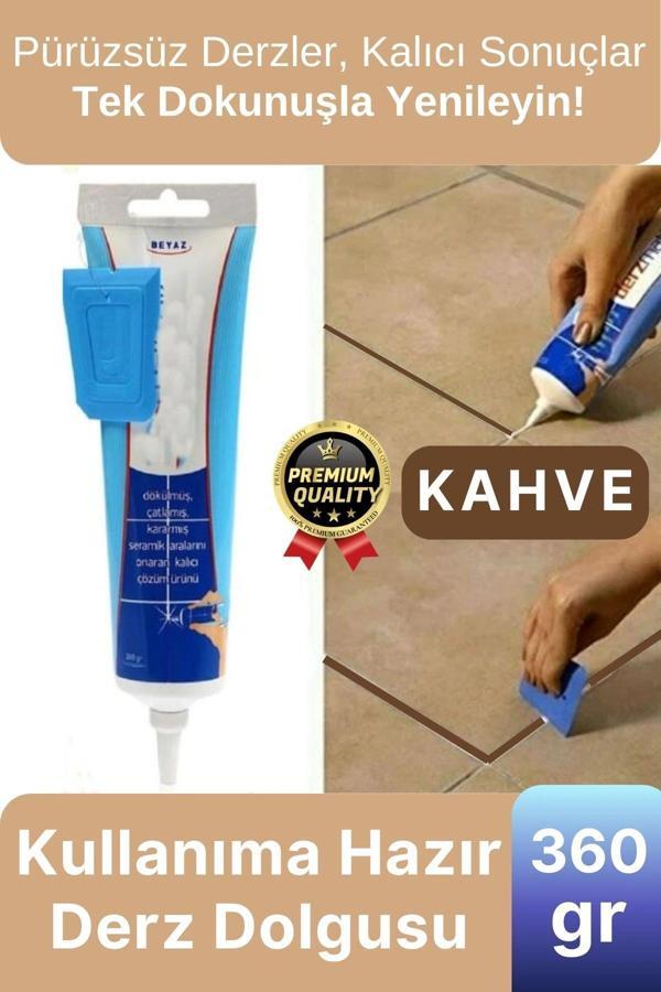 Profesyonel Kolay Kullanıma Hazır Zemin Duvar Onarma Gaga Uçlu Tüp Fayans Arası Derz Dolgu Kahve - Image 1