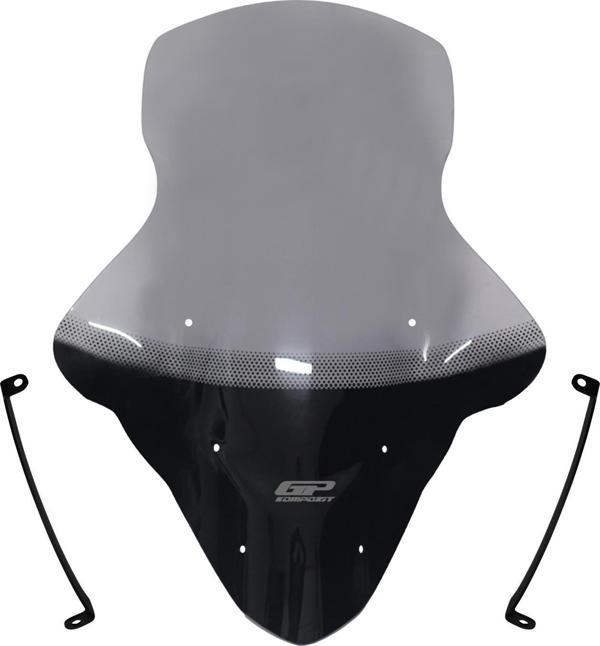 GP Kompozit Yamaha NMAX 125 / 155 2015-2020 Uyumlu Baskılı Elcikli Ön Cam Füme - Image 1