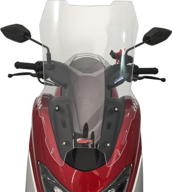 GP Kompozit Yamaha NMAX 125 / 155 2015-2020 Uyumlu Ön Cam Siyah - Image 1