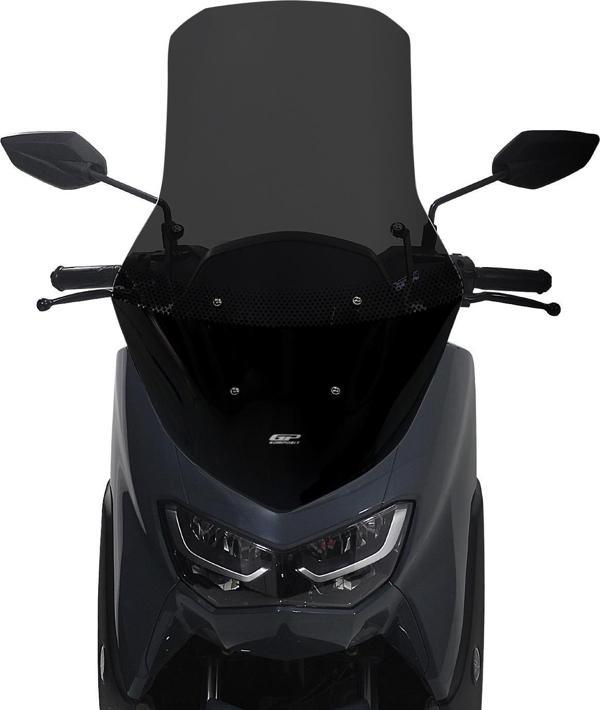 GP Kompozit Yamaha NMAX 125 / 155 2021-2023 Uyumlu Ayaklı Tur Camı Füme - Image 1