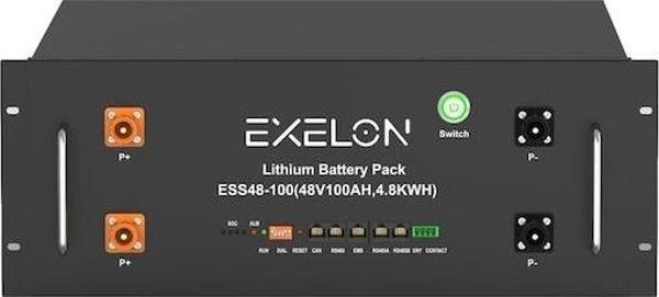 Exelon 48 V Volt 100 Ah Amper Lityum Akü Rack Tipi Lifepo Batarya - Image 1