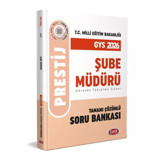 Data 2026 GYS MEB Şube Müdürü Prestij Soru Bankası Çözümlü Görevde Yükselme Data Yayınları - Data Yayınları - Image 1