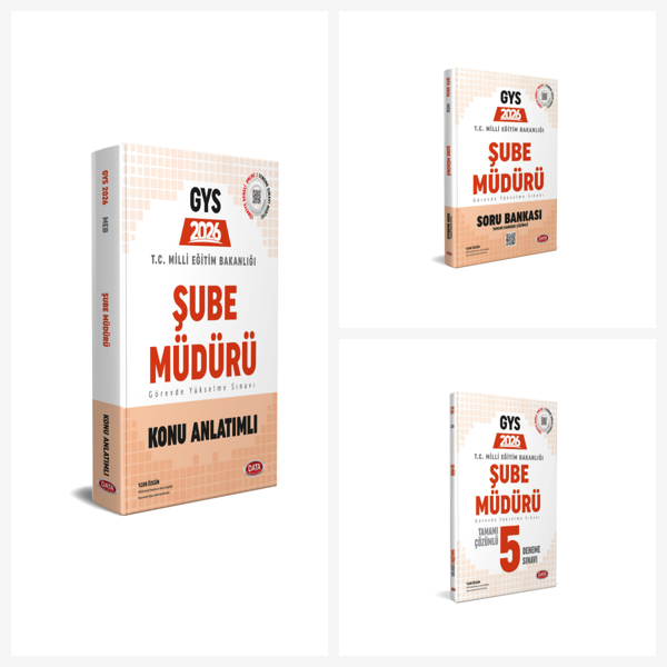 Data GYS Milli Eğitim Bakanlığı Şube Müdürü Konu + Soru + Deneme Seti Data Yayınları - Data Yayınları - Image 1