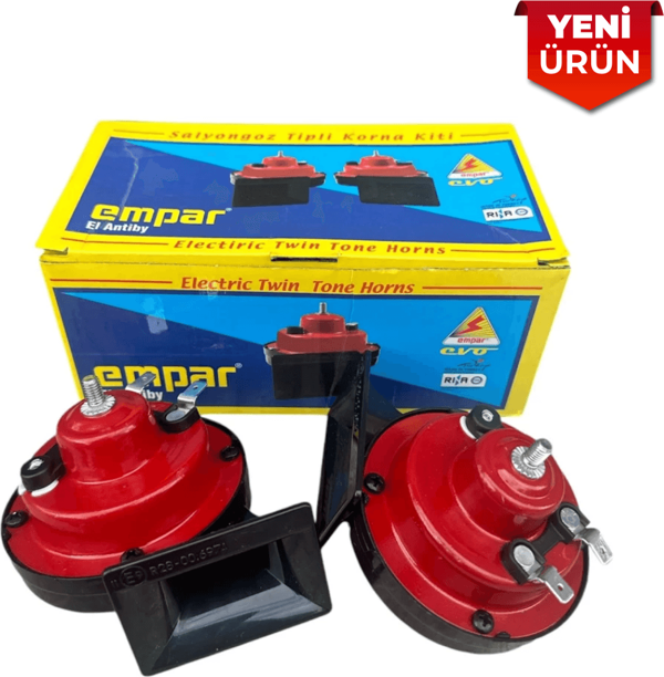 Korna 12V Dadat Salyangoz Tipi, Tek Girişli EMP08 - Image 1