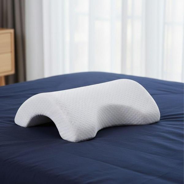 BUFFER® % 100 Visco Kavisli Ortopedik Yıkanabilir Kumaş Kılıflı Bel Boyun Bacak Ağrıları İçin Yastık - Image 1