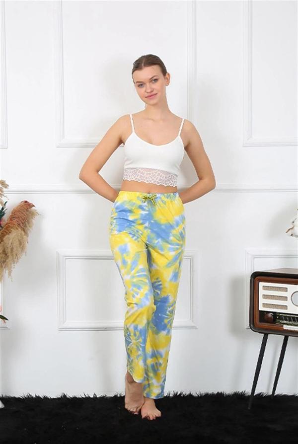 Giyim Kadın Pamuklu Alt Pijama Sarı - Image 1