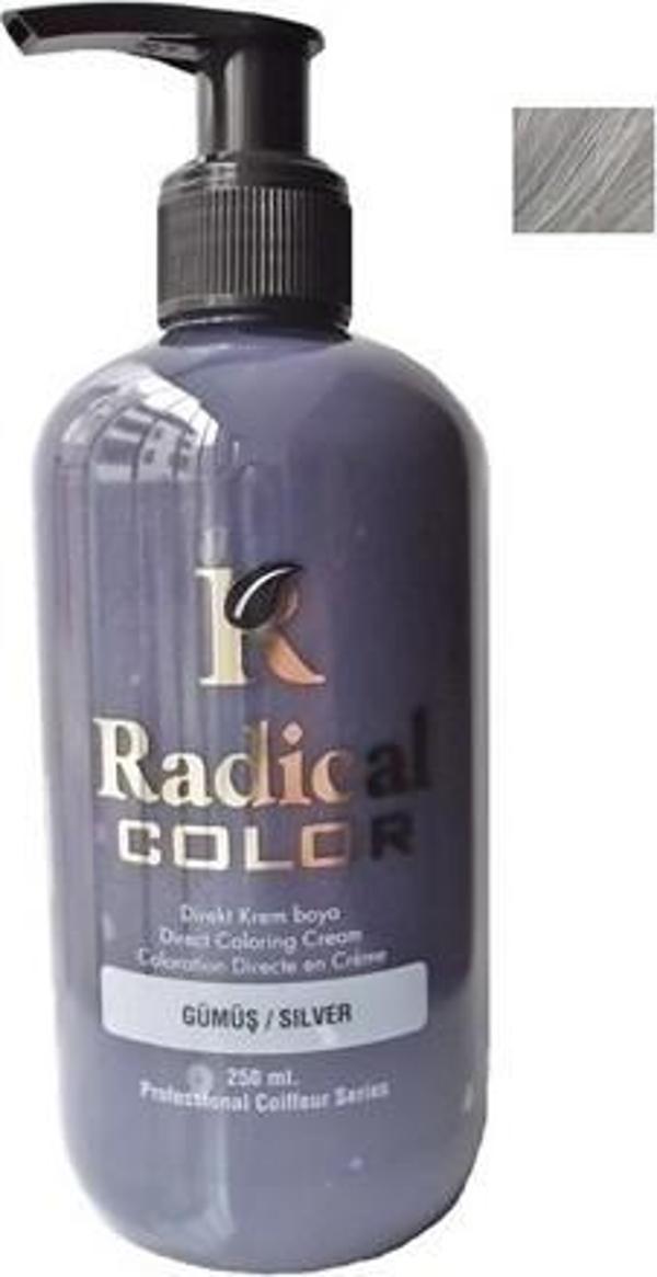 Radical Color Su Bazlı Saç Boyası 250ml Gümüş - Image 1