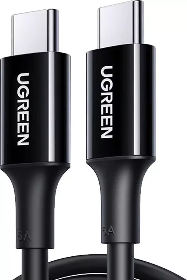UGREEN USB-C 100W 5A QC PD Hızlı Şarj Kablosu, 1 Metre, Siyah, 80371 - Image 1
