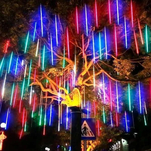 Solar Meteor Tüp Bahçe Dış Mekan Aydınlatma LED 8 Adet - Image 1