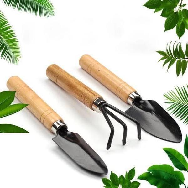 Mini Ahşap Hobi Bahçe Seti 3 Adet - Image 1