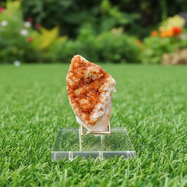 Sitrin Taşı Ham Parça – Plexi Stand Dahil - Image 1