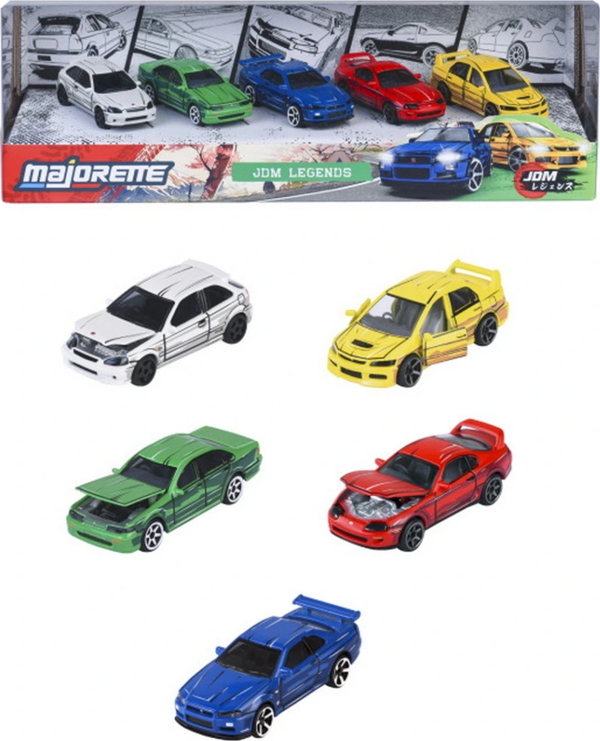 Majorette JDM Legends Anime 5'li Araba Seti - Image 1