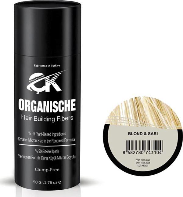 Organische Keratin Tozu 50 gr Sarı Topik Saç Tozu - Image 1