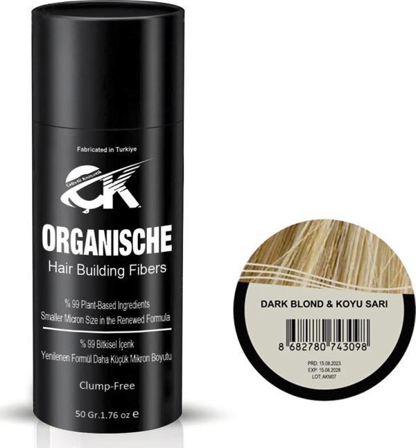 Organische Keratin Tozu 50 gr Koyu Sarı Topik Saç Tozu - Image 1