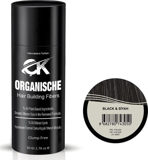 Organische Keratin Tozu 50 gr Siyah Topik Saç Tozu - Image 1