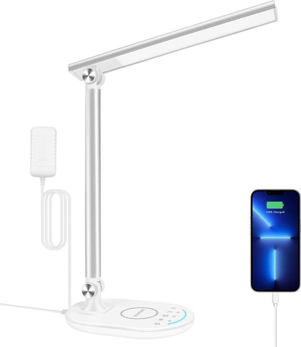 Lüx LED Çalışma Masa Lambas Göz Yormayan 10 Farklı Kademe Ayarı Usb Çıkış Özellikli Gece Lambası - Image 1