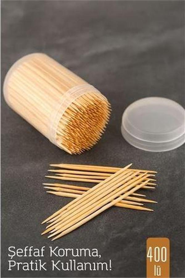 400’lü Kapaklı Kürdanlık – Doğal Ahşap Kürdan | Hijyenik Sunum ve Pratik Kullanım - Image 1