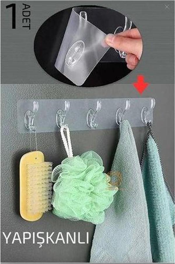 5 Pinli Yapışkanlı Askı Xenoty Design - Image 1