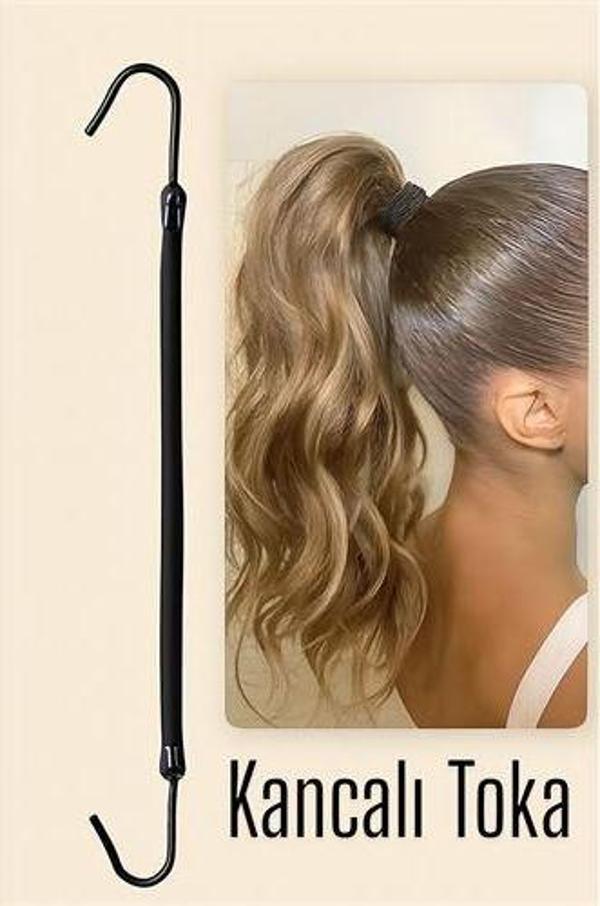 Kancalı At Kuyruğu Lastik Toka 1 ADET - Image 1