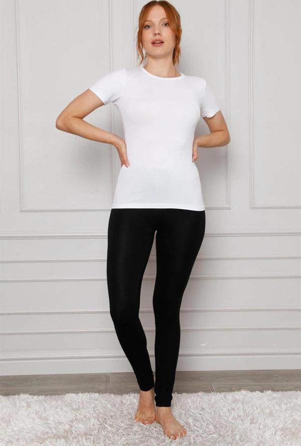 Giyim Penye Likralı Tayt Siyah - Image 1